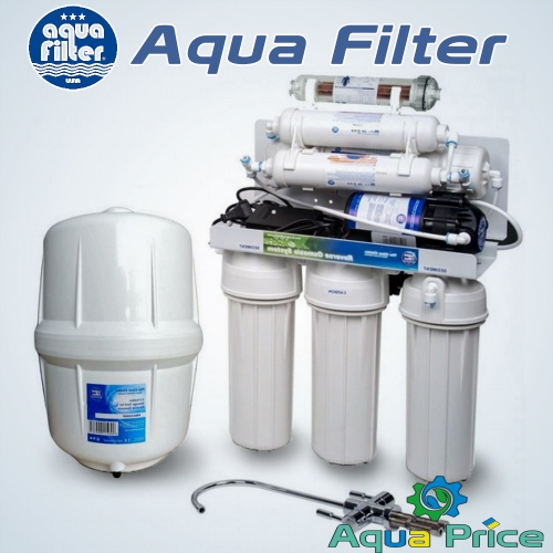 7-ступенчатая система обратного осмоса Aquafilter RP-RO7-75 с насосом и ионизатором AIFIR2000