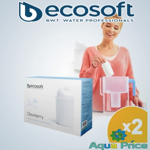 Річний комплект змінних картриджів для фільтра-глечика Dewberry (2 х 3 шт.) Річний комплект змінних картриджів для фільтра-глечика Dewberry (2 х 3 шт.)