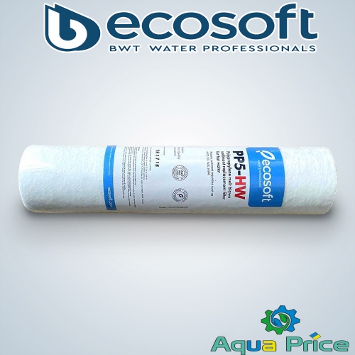 Картридж из вспененного полипропилена для горячей воды Ecosoft 2,5"x10" 5 мкм (CPV2510HWECO) Картридж из вспененного полипропилена для горячей воды Ecosoft 2,5"x10" 5 мкм (CPV2510HWECO)