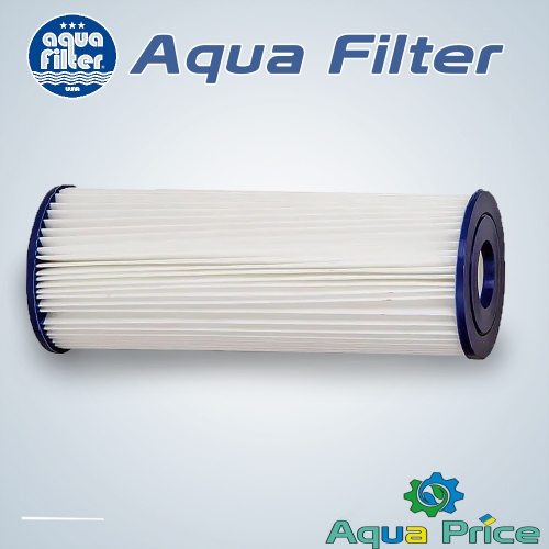 Багаторазовий поліестеровий гофрований картридж Aquafilter FCCEL5 5 мкм Багаторазовий поліестеровий гофрований картридж Aquafilter FCCEL5 5 мкм