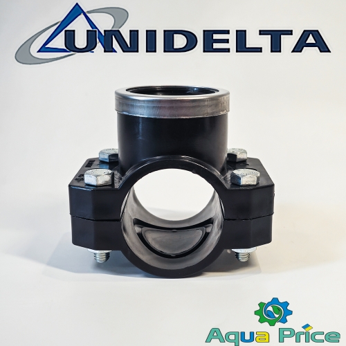 Хомут 50-1 1/4" ВР Unidelta для ПНД труб Хомут 50-1 1/4" ВР Unidelta для ПНД труб