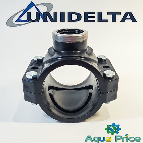 Хомут 75 мм 3/4" ВР Unidelta для ПНД труб