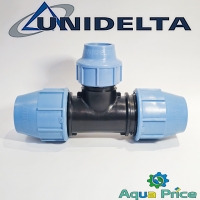 Тройник ПЭ редукционный 40-32-40 Unidelta