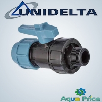 Кран 32-1" НР ПЭ Unidelta