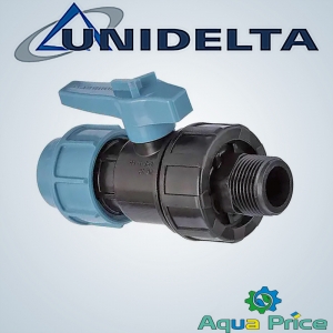 Кран 32-1" НР ПЭ Unidelta