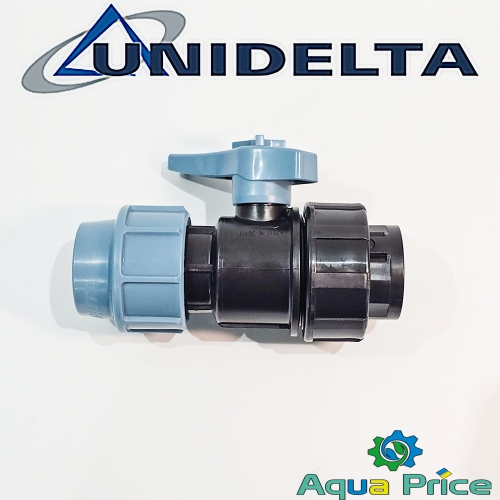 Кран 25-3/4" ВР ПЭ Unidelta для ПНД труб