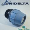 Муфта ПЭ 110-4" НР Unidelta с наружной резьбой для труб ПНД