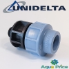 Муфта 25-1/2" НР Unidelta с наружной резьбой для труб ПНД Муфта 25-1/2" НР Unidelta с наружной резьбой для труб ПНД