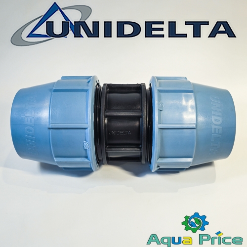 Муфта соединительная ПЭ 63 мм Unidelta для труб ПНД