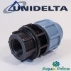 Муфта 25-3/4" ВР Unidelta с внутренней резьбой для труб ПНД
