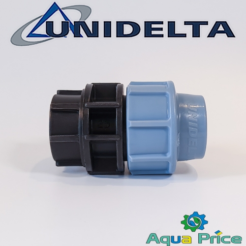 Муфта 25-3/4" ВР Unidelta с внутренней резьбой для труб ПНД