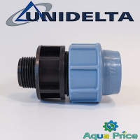 Муфта ПЭ 32-1" НР Unidelta