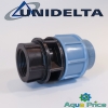Муфта 32-1" ВР Unidelta с внутренней резьбой для труб ПНД Муфта 32-1" ВР Unidelta с внутренней резьбой для труб ПНД