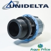 Муфта ПЭ 40-1 1/2" НР Unidelta с наружной резьбой для труб ПНД