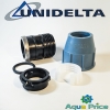 Муфта ПЭ 40-1 1/2" ВР Unidelta с внутренней резьбой для труб ПНД Муфта ПЭ 40-1 1/2" ВР Unidelta с внутренней резьбой для труб ПНД