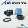 Муфта ПЭ 50-1 1/2" НР Unidelta для труб ПНД
