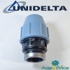 Муфта ПЭ 50-1 1/2" ВР Unidelta для труб ПНД