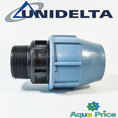 Муфта ПЭ 50-2" НР Unidelta для труб ПНД