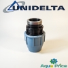 Муфта ПЭ 63-1 1/2" ВР Unidelta с внутренней резьбой для труб ПНД Муфта ПЭ 63-1 1/2" ВР Unidelta с внутренней резьбой для труб ПНД