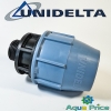 Муфта ПЭ 63-1 1/4" НР Unidelta с наружной резьбой для труб ПНД