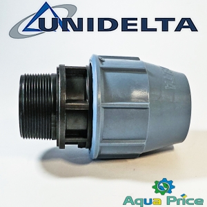 Муфта ПЭ 63-2 1/2" НР Unidelta