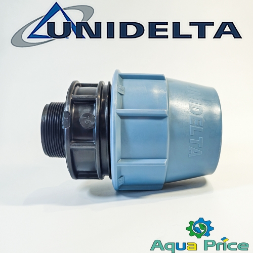 Муфта ПЭ 75-2" НР Unidelta для ПНД труб Муфта ПЭ 75-2" НР Unidelta для ПНД труб