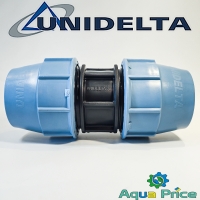Муфта ПЭ 75 мм соединительная Unidelta