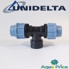 Тройник 20-3/4"-20 ВР Unidelta для ПНД труб