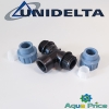 Тройник 20-3/4"-20 ВР Unidelta для ПНД труб