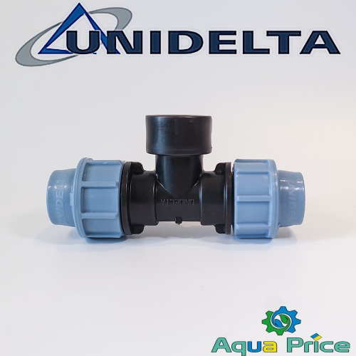 Тройник 20-3/4"-20 ВР Unidelta для ПНД труб