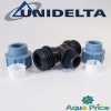 Тройник 25-1"-25 НР Unidelta для ПНД труб Тройник 25-1"-25 НР Unidelta для ПНД труб