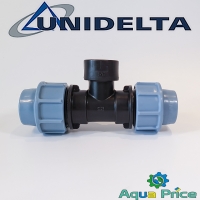 Тройник ПЭ 25-3/4"-25 ВР Unidelta