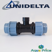 Тройник ПЭ 32-1/2"-32 ВР Unidelta