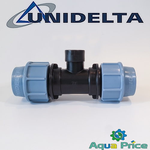 Тройник 32-1/2"-32 ВР Unidelta для ПНД труб