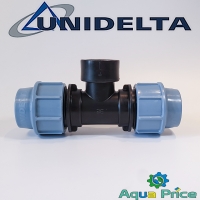 Тройник ПЭ 32-1"-32 ВР Unidelta