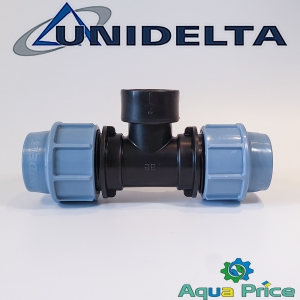 Тройник ПЭ 32-1"-32 ВР Unidelta