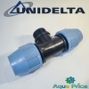 Тройник 40-1 1/2" (1,5") НР Unidelta для ПНД труб Тройник 40-1 1/2" (1,5") НР Unidelta для ПНД труб