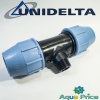 Тройник 40-1 1/4"-40 НР Unidelta для ПНД труб