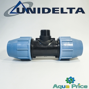 Тройник ПЭ 40-1"-40 НР Unidelta Тройник ПЭ 40-1"-40 НР Unidelta