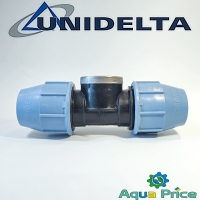 Тройник ПЭ 40-1 1/2"-40 ВР Unidelta