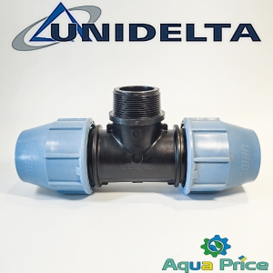 Тройник ПЭ 50-2"-50 НР Unidelta Тройник ПЭ 50-2"-50 НР Unidelta