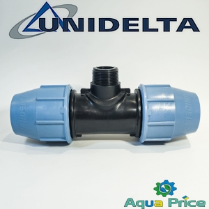 Тройник ПЭ 50-1 1/4"-50 НР Unidelta Тройник ПЭ 50-1 1/4"-50 НР Unidelta