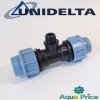 Тройник 25-1/2"-25 НР Unidelta для ПНД труб Тройник 25-1/2"-25 НР Unidelta для ПНД труб