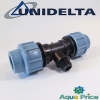 Тройник 25-1/2"-25 НР Unidelta для ПНД труб Тройник 25-1/2"-25 НР Unidelta для ПНД труб