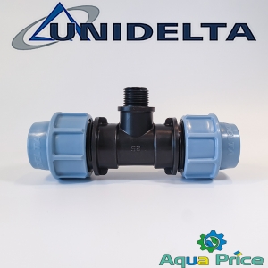 Тройник ПЭ 25-1/2"-25 НР Unidelta Тройник ПЭ 25-1/2"-25 НР Unidelta