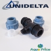 Тройник 25-1/2"-25 НР Unidelta для ПНД труб Тройник 25-1/2"-25 НР Unidelta для ПНД труб