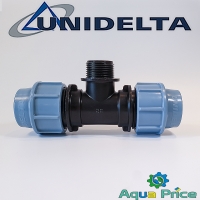 Тройник ПЭ 32-1"-32 НР Unidelta