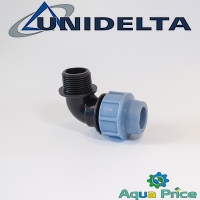 Угол 20-3/4" НР Unidelta ПЭ