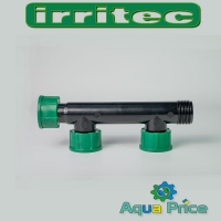 Коллектор-гребенка на 2 выхода irritec с накидной гайкой