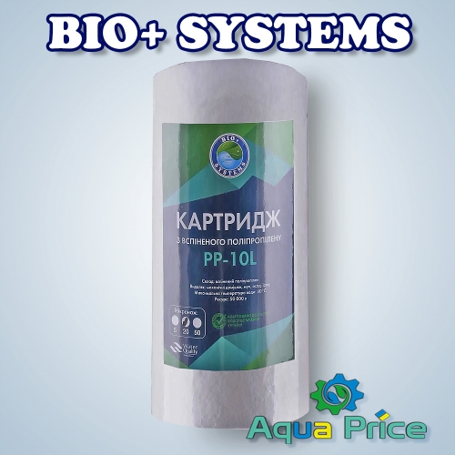 Картридж полипропиленовый Bio+ systems PP-10L (20 мкм) BigBlue 10" Картридж полипропиленовый Bio+ systems PP-10L (20 мкм) BigBlue 10"